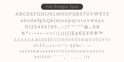 Fox Bridget Font Poster 8