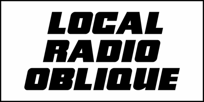 Local Radio JNL Font Poster 4