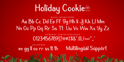 Holiday Cookie Font Poster 7