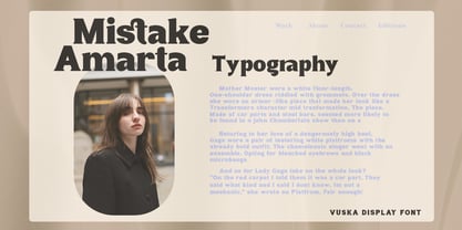 Vuska Black Font Poster 8