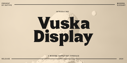 Vuska Black Font Poster 1