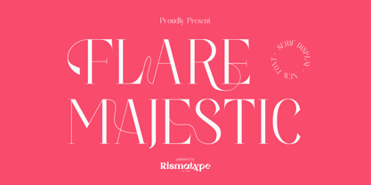 Flare Majestic Font Poster 1
