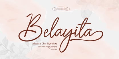 Belayita Font Poster 1