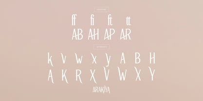 Arakiya Font Poster 15