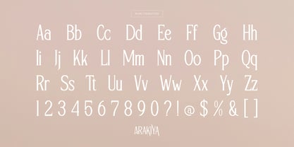 Arakiya Font Poster 13