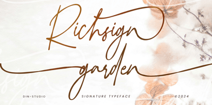 Richsign Garden Fuente Póster 1