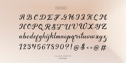 Calaris Deritta Font Poster 13