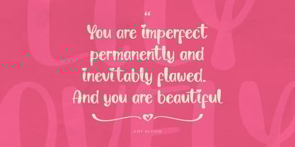 Lily Lovely Font Poster 2