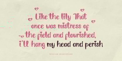 Lily Lovely Font Poster 5