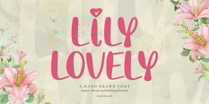 Lily Lovely Font Poster 1