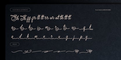 Threads Medalist Font Poster 15