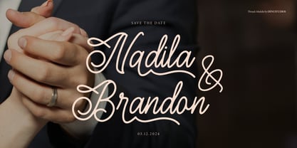 Threads Medalist Font Poster 4