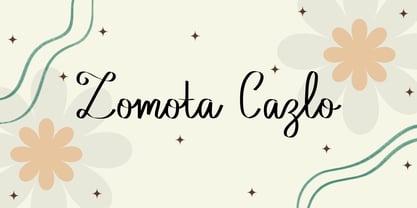 Zomota Cazlo Font Poster 1