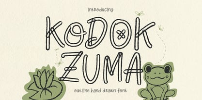 Kodok Zuma Font Poster 1