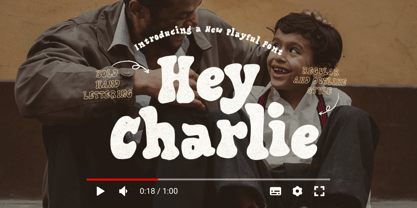 Hey Charlie Font Poster 1