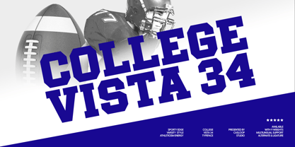 College Vista 34 Font Poster 1