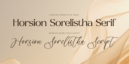 Horsion Sorelistha Script Font Poster 5