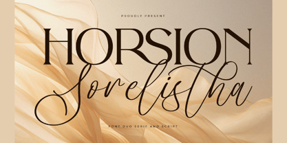 Horsion Sorelistha Script Font Poster 1