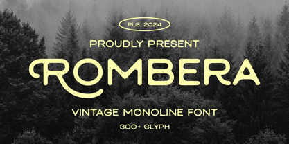 Rombera Font Poster 1