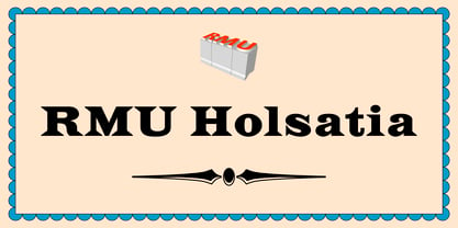 RMU Holsatia Font Poster 1