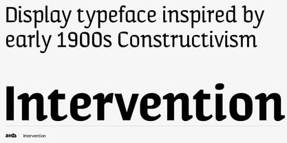 Intervention Font Poster 8