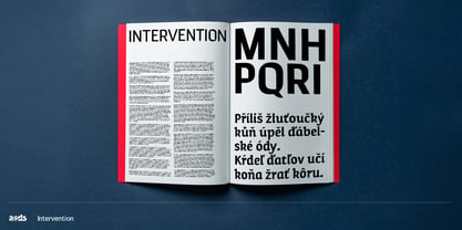 Intervention Font Poster 4