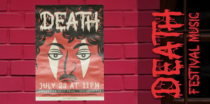 Blood Drainer Font Poster 7