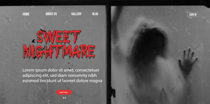 Blood Drainer Font Poster 5