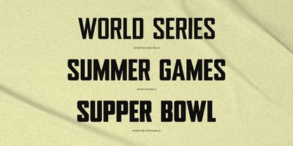Sportize Font Poster 4