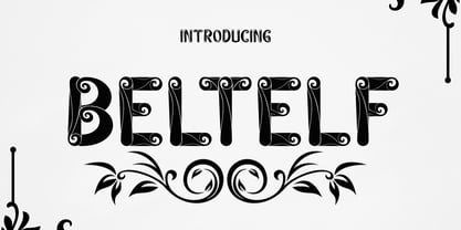 Beltelf Font Poster 1