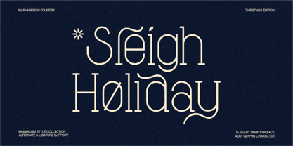 Sleigh Holiday Font Poster 1