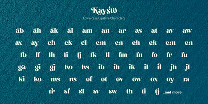 Kaysto Font Poster 13