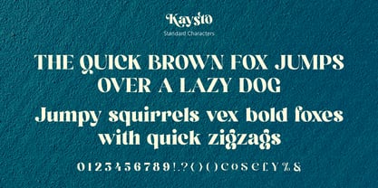 Kaysto Font Poster 10