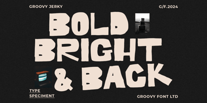 Groovy Jerky Font Poster 7