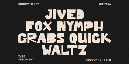 Groovy Jerky Font Poster 2