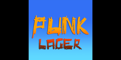 Punk lager Font Poster 3
