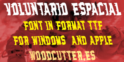 Voluntario Espacial Font Poster 3
