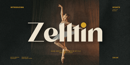 Zelltin Font Poster 1