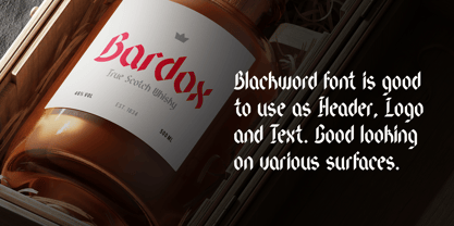 Blackword Font Poster 6