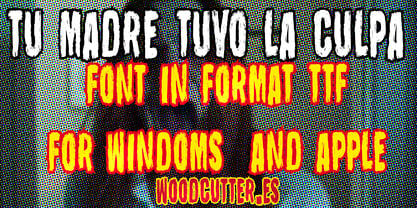 Tu Madre Tuvo La Culpa Font Poster 4
