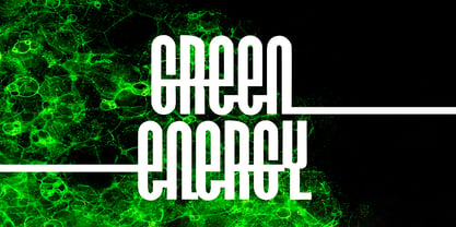 Green & Gloom Font Poster 5