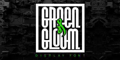 Green & Gloom Font Poster 1