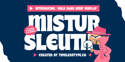 Mistur Sleuth Font Poster 1