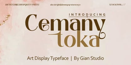 Cemany Toka Font Poster 1