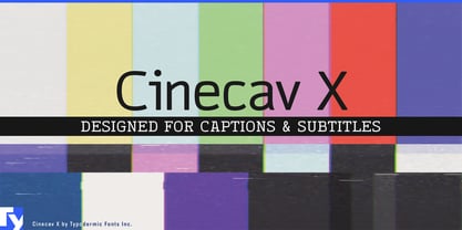 Cinecav X Font Poster 1