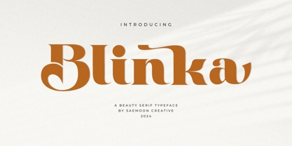 Blinka Font Poster 1