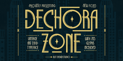 Dechora Zone Font Poster 1