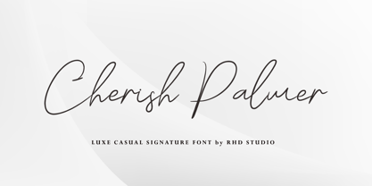 Cherish Palmer Font Poster 1