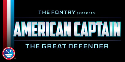 American Captain Font Poster 2