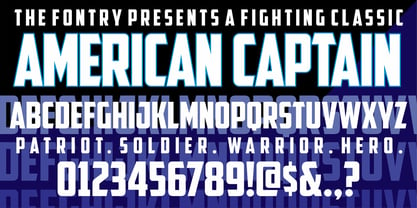 American Captain Font Poster 4